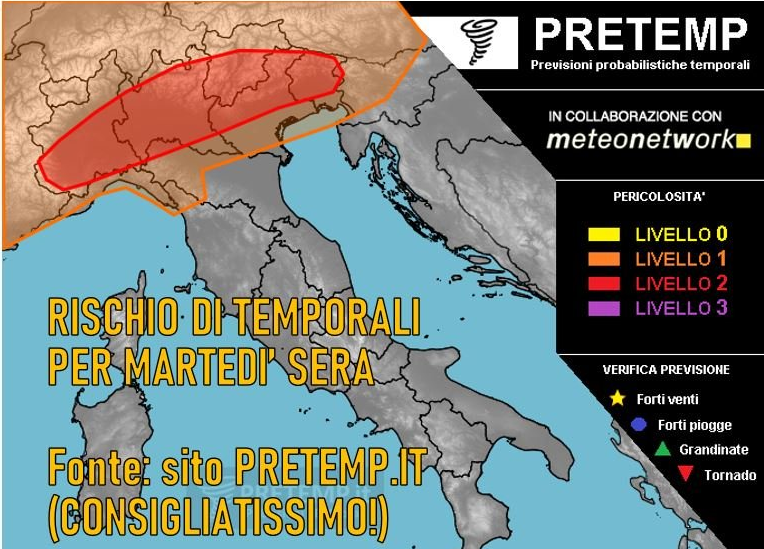 Questa Sera Forti Temporali, Alta Probabilità Di Grandine Sul Trentino ...