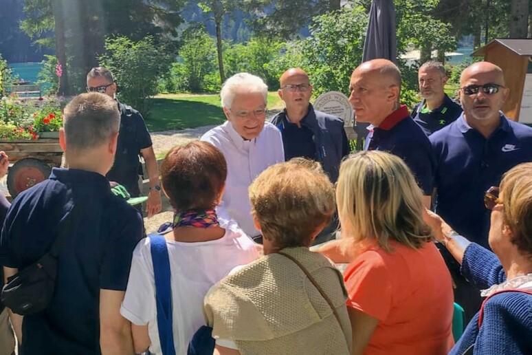 Il presidente Mattarella a Dobbiaco per un soggiorno estivo