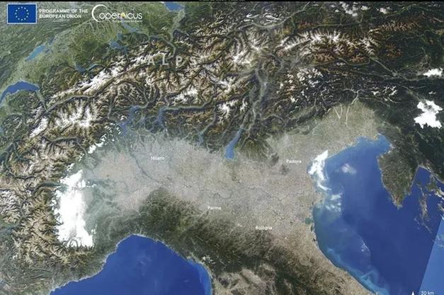 Inquinamento dell'aria, la mappa dell'Italia e della Pianura Padana